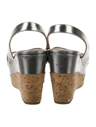 Prada Leather Slingback Sandals