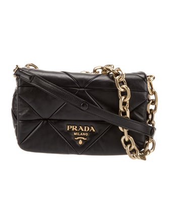 Prada Enameled Metal Triangle System
