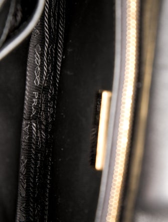 Prada Enameled Metal Triangle System