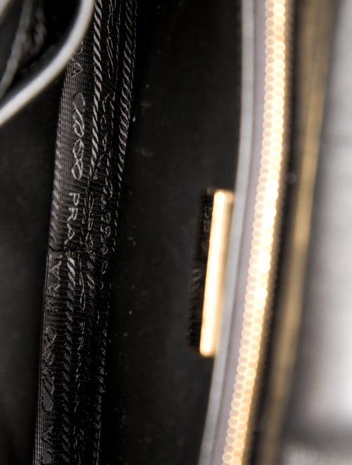 Prada Enameled Metal Triangle System