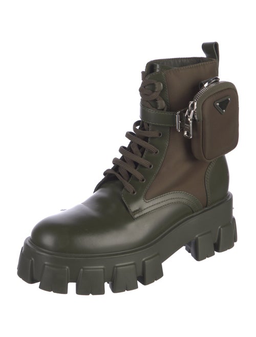 Prada Leather Combat Boots
