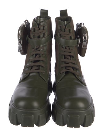 Prada Leather Combat Boots