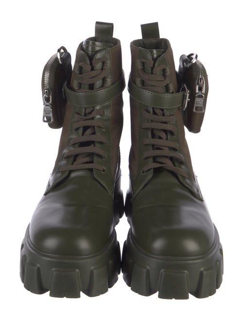 Prada Leather Combat Boots