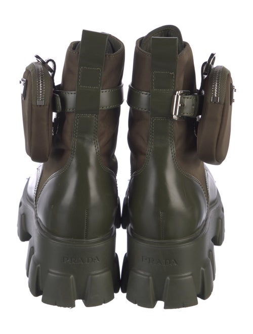 Prada Leather Combat Boots