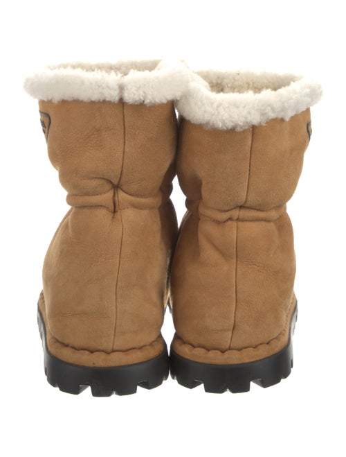 Prada Suede Fur Trim Boots