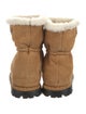 Prada Suede Fur Trim Boots