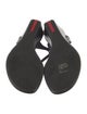 Prada Sport Leather T-Strap Sandals