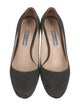 Prada Suede Leather Trim Embellishment Pumps