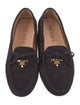 Prada Suede Bow Accents Loafers