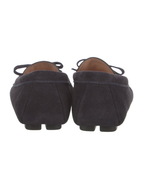 Prada Suede Bow Accents Loafers
