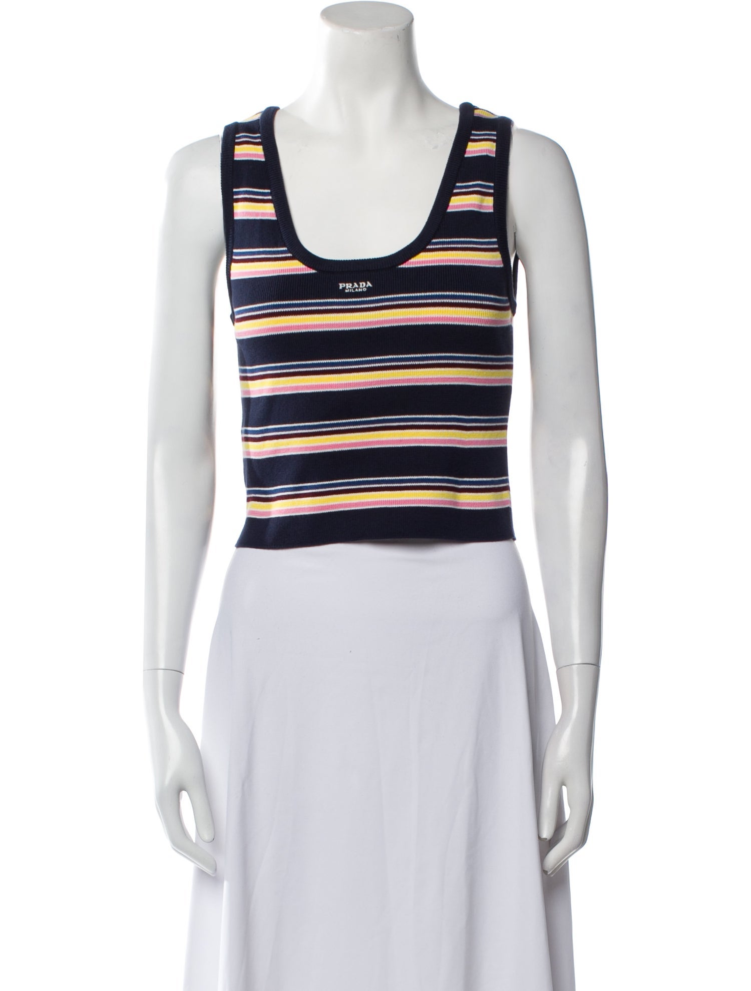 Prada 2025 Striped Crop Top