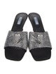 Prada Patterned Crystal Embellishments Slides