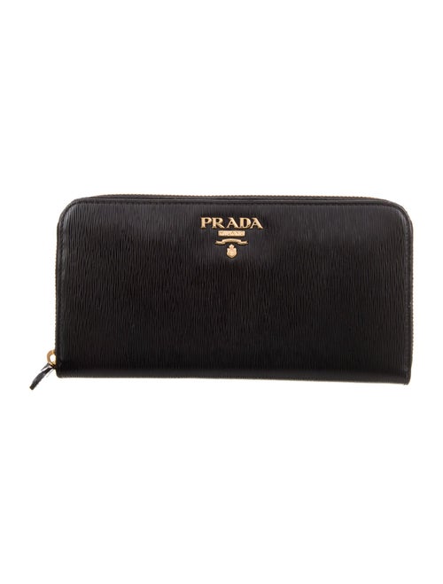 Prada Vitello Move Leather Continental Wallet