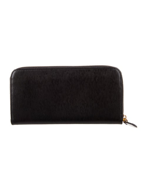 Prada Vitello Move Leather Continental Wallet