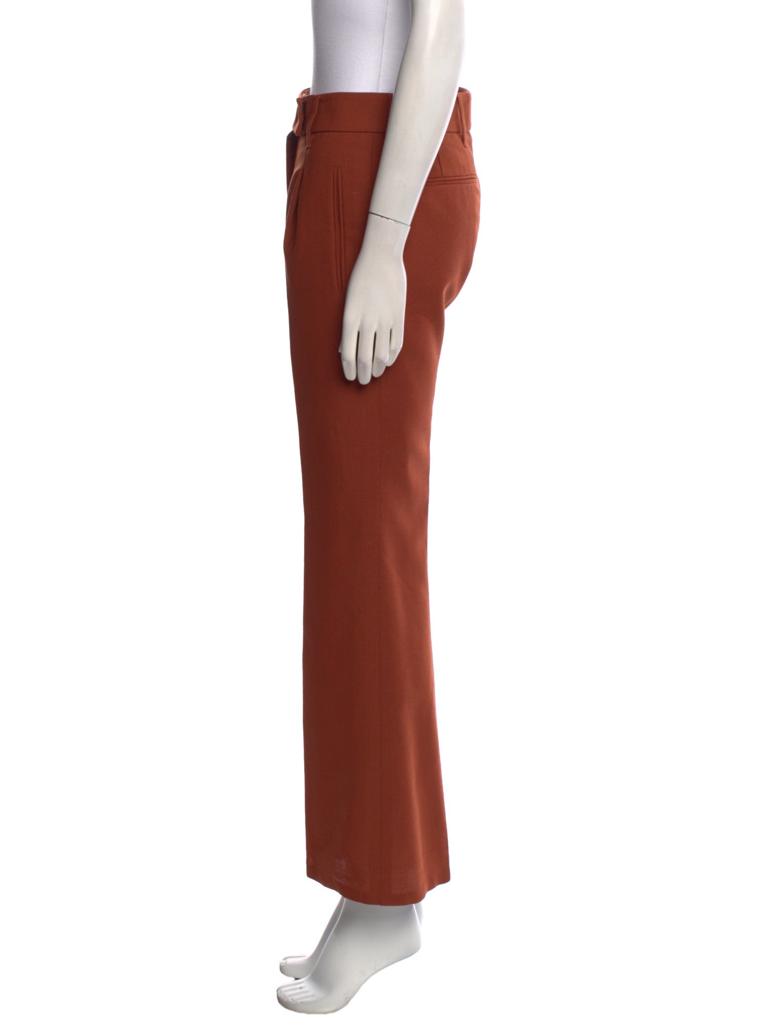 Prada Virgin Wool Wide Leg Pants