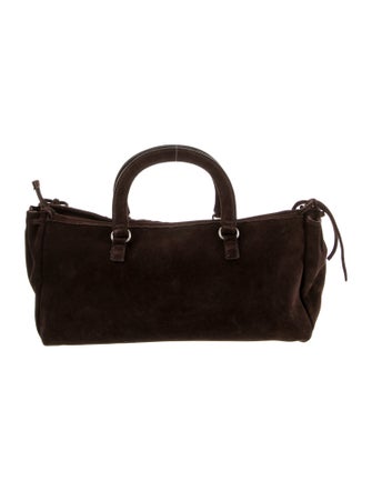 Prada Scamosciato Suede Top Handle Bag