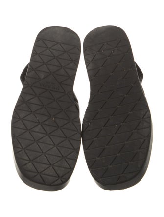 Prada Leather Slingback Sandals