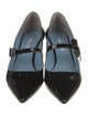 Prada Patent Leather Bow Accents Pumps