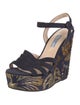 Prada Suede Printed Sandals