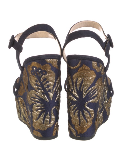 Prada Suede Printed Sandals