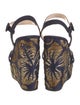 Prada Suede Printed Sandals