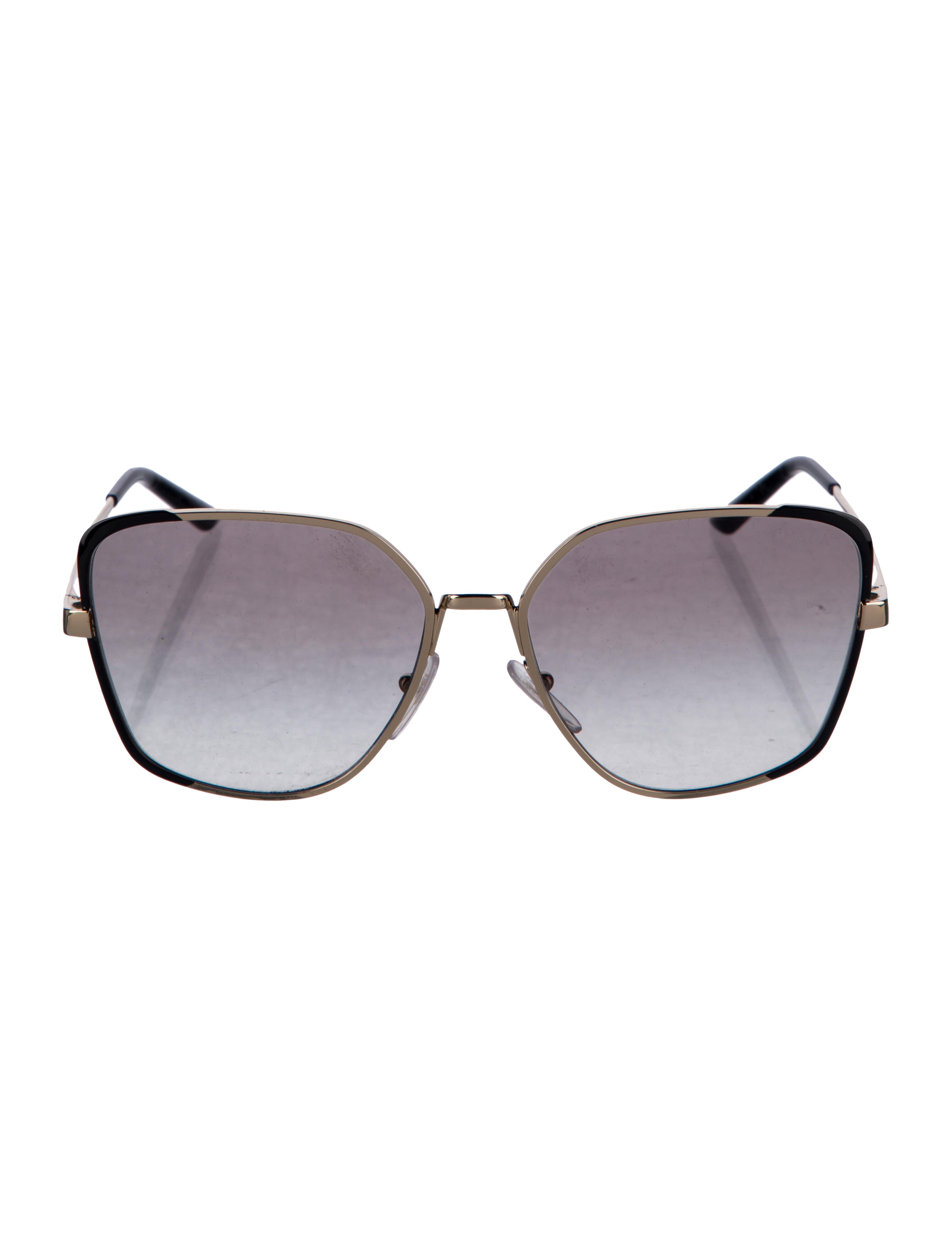 Prada Oversize Mirrored Sunglasses