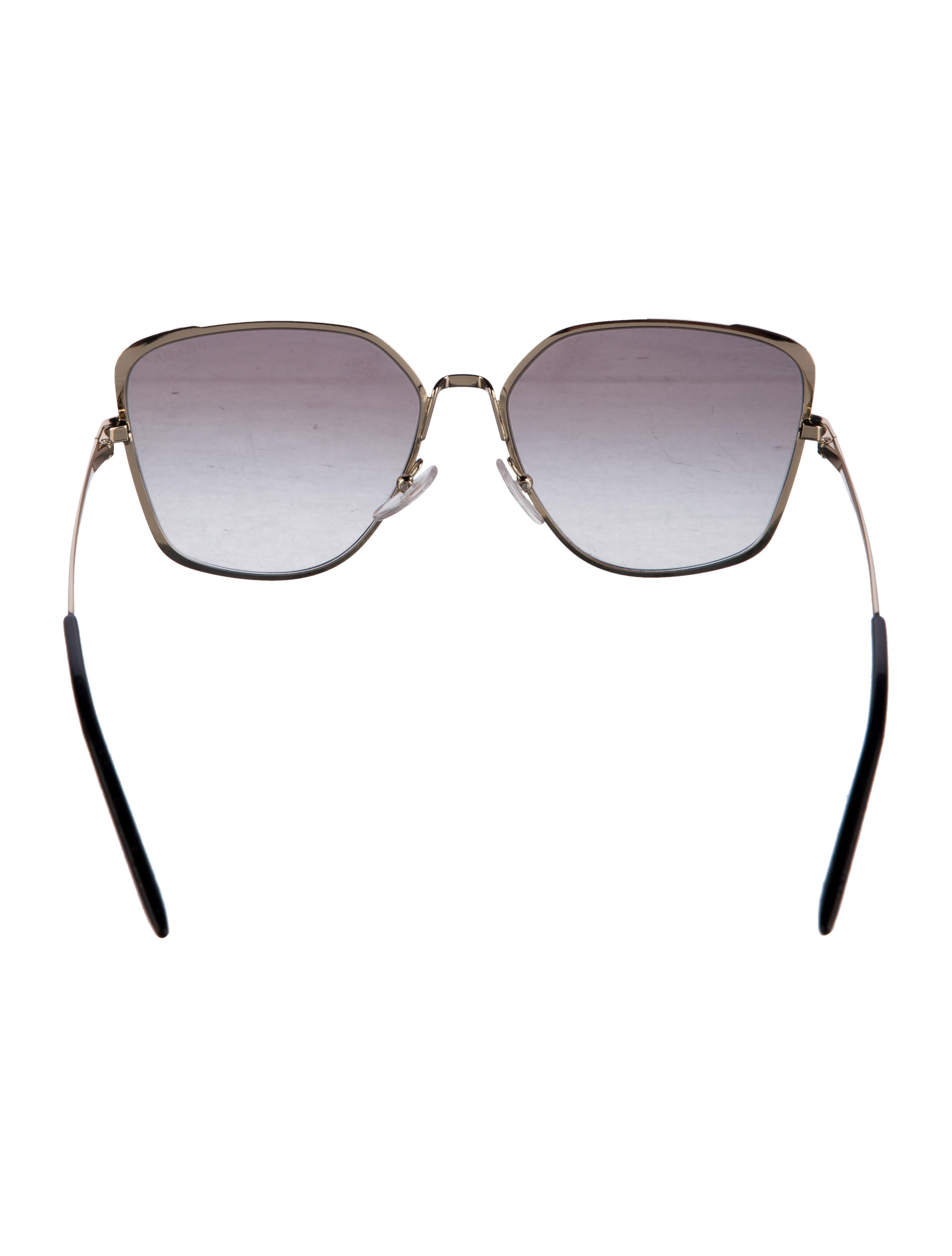 Prada Oversize Mirrored Sunglasses