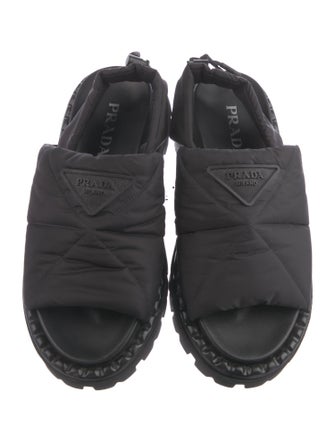 Prada Nylon Slingback Sandals