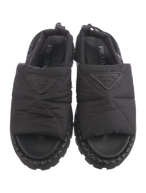 Prada Nylon Slingback Sandals
