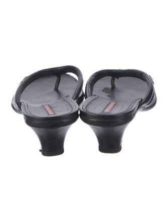 Prada Sport Patent Leather Slides