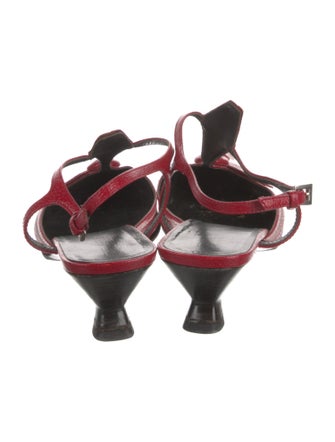 Prada Leather T-Strap Pumps