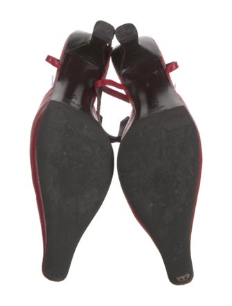 Prada Leather T-Strap Pumps