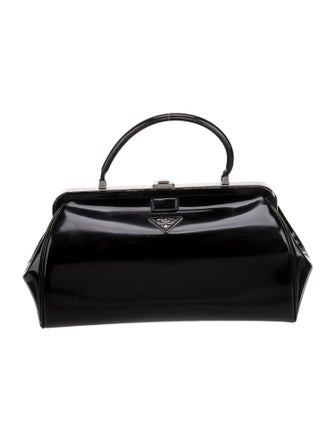 Prada Spazzolato Leather Cerniera