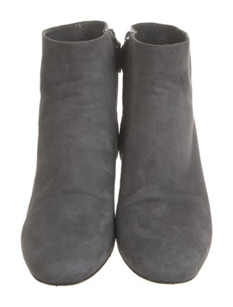 Prada Suede Leather Trim Embellishment Boots