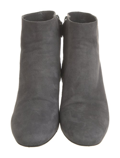 Prada Suede Leather Trim Embellishment Boots