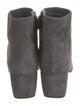 Prada Suede Leather Trim Embellishment Boots