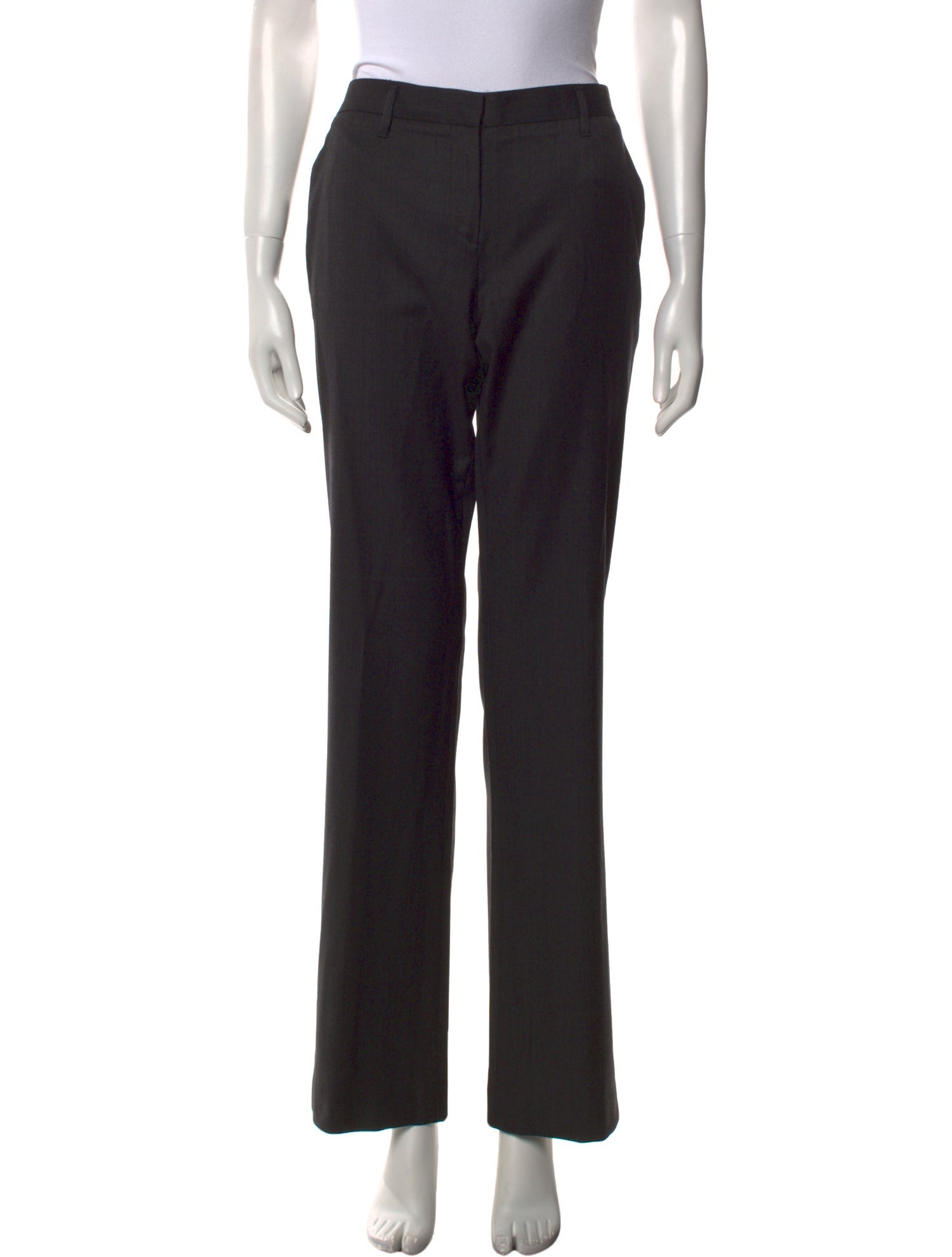 Prada Virgin Wool Wide Leg Pants