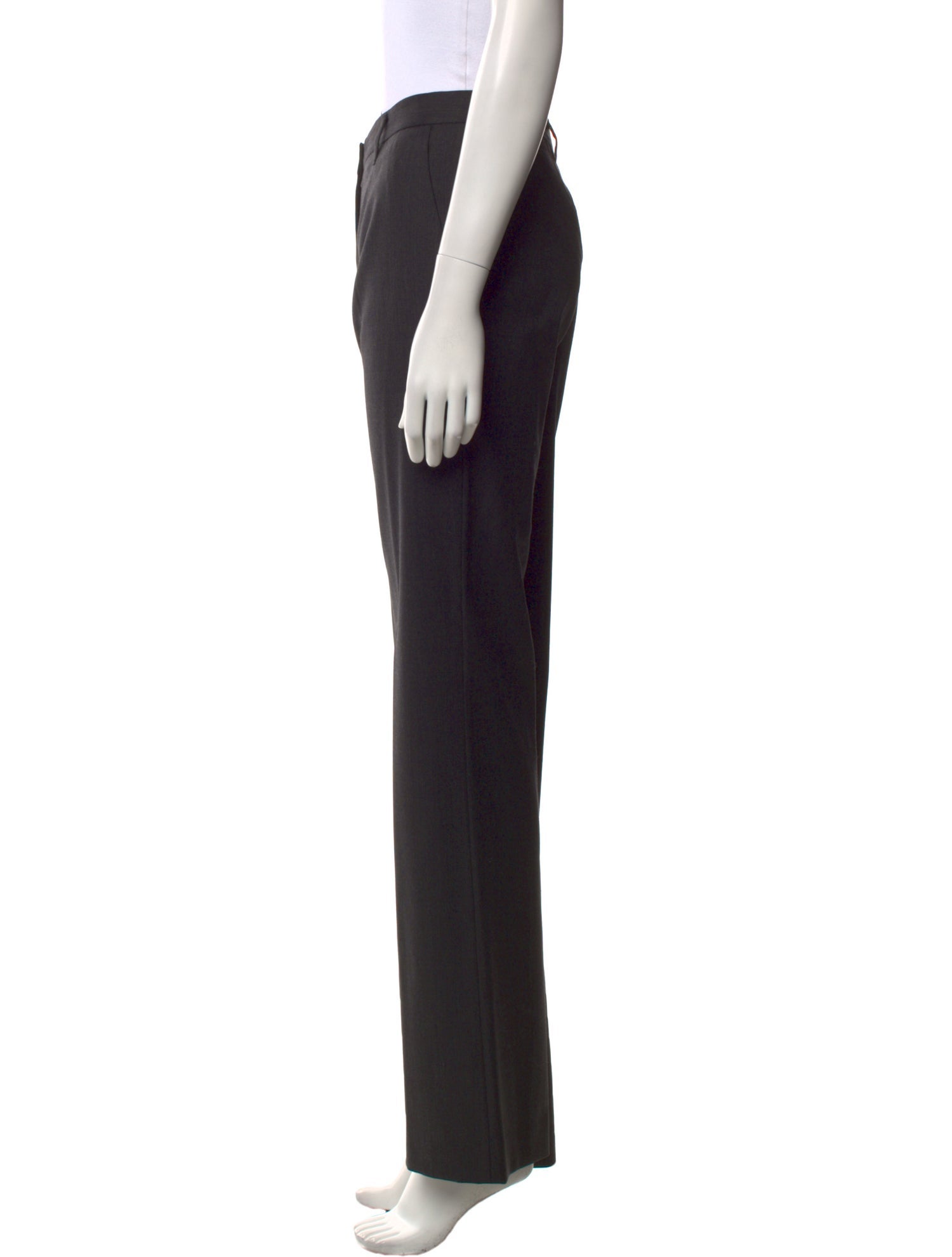 Prada Virgin Wool Wide Leg Pants