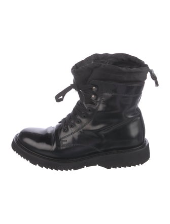 Prada Leather Combat Boots