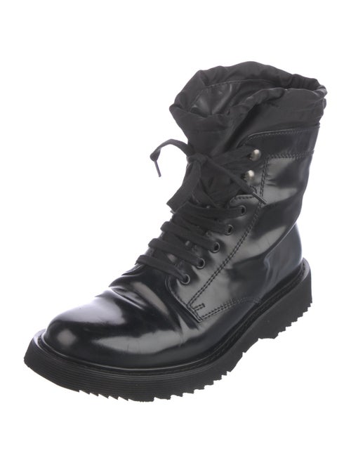 Prada Leather Combat Boots