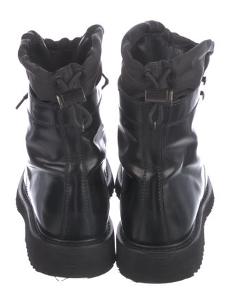 Prada Leather Combat Boots