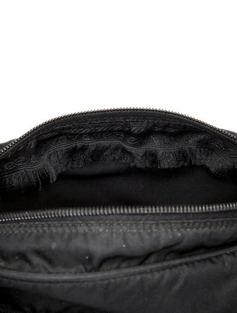 Prada Enameled Metal Triangle Shoulder Bag