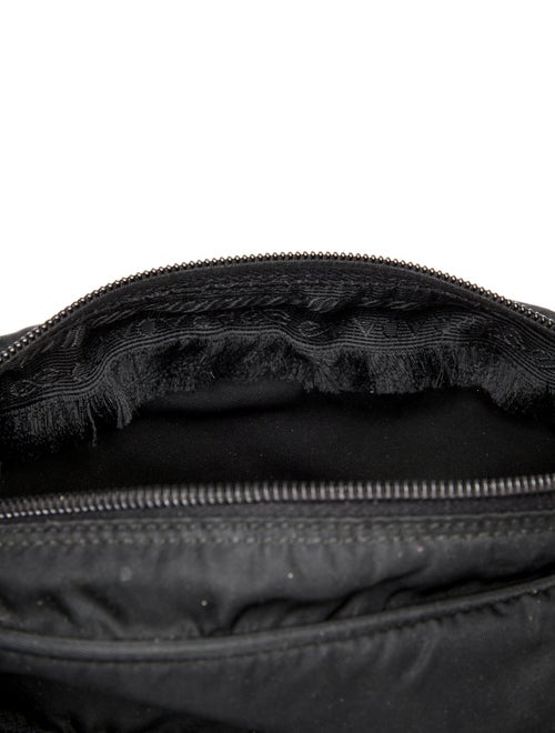 Prada Enameled Metal Triangle Shoulder Bag