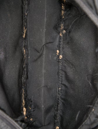 Prada Enameled Metal Triangle Shoulder Bag