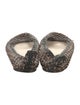 Prada Leather Animal Print Ballet Flats