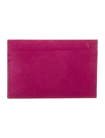 Prada Saffiano Metal Leather Card Holder