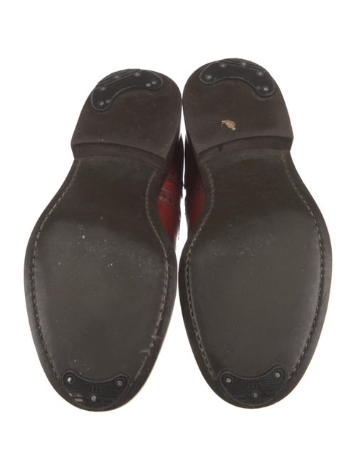 Prada Leather Lasercut Accents Derby Shoes