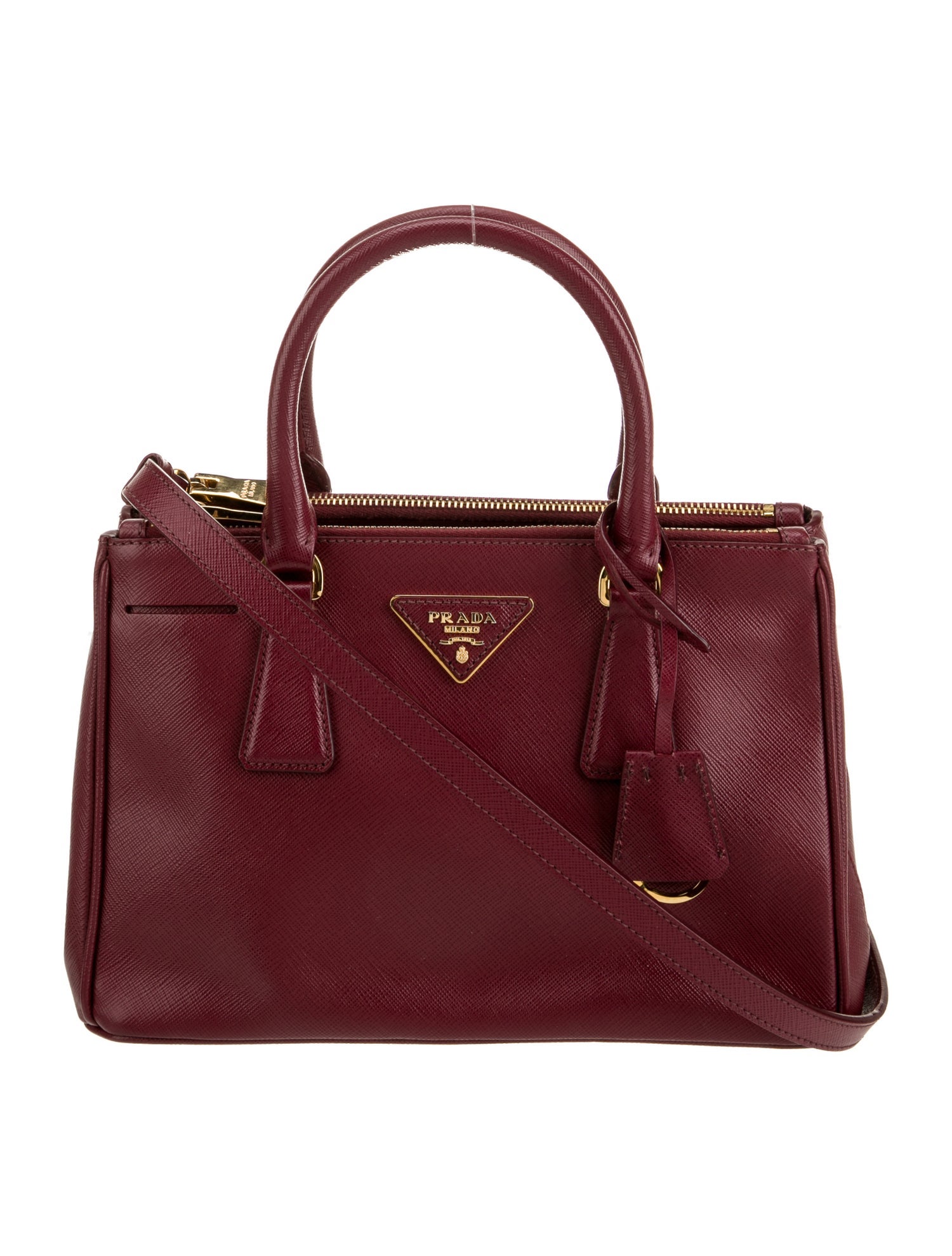 Prada Saffiano Leather Top Handle Bag