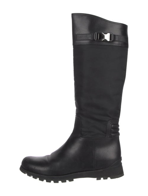 Prada Sport Leather Rain Boots