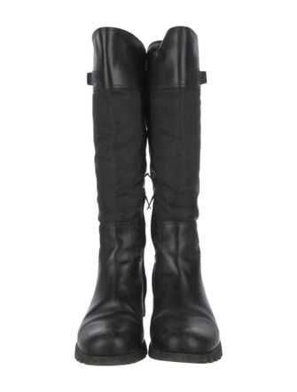 Prada Sport Leather Rain Boots